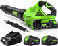 Leaf Blower Cordless, New Upgraded 1200W Brushless Motor Leaf Blower, 700CFM 200MPH with 3 Speed Modes, 160Mins Max Runtime, Handheld Electric Blower for Lawn Care, Yard, Dust & Snow