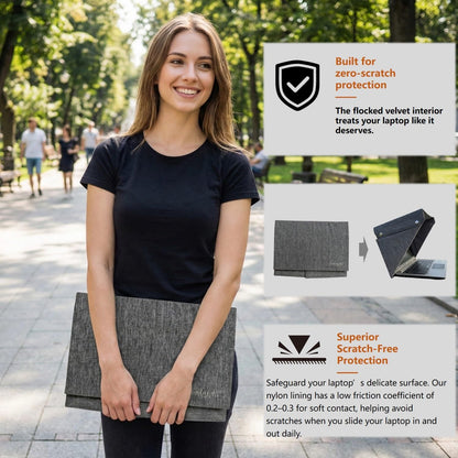 Foldable Laptop Sun Shade & Privacy Shield Hood 14" 15" 16" Working Outside anti glare screen protector privacy shade laptop tent portable and foldable for outdoor/travel Gray MacBook, HP, Surface