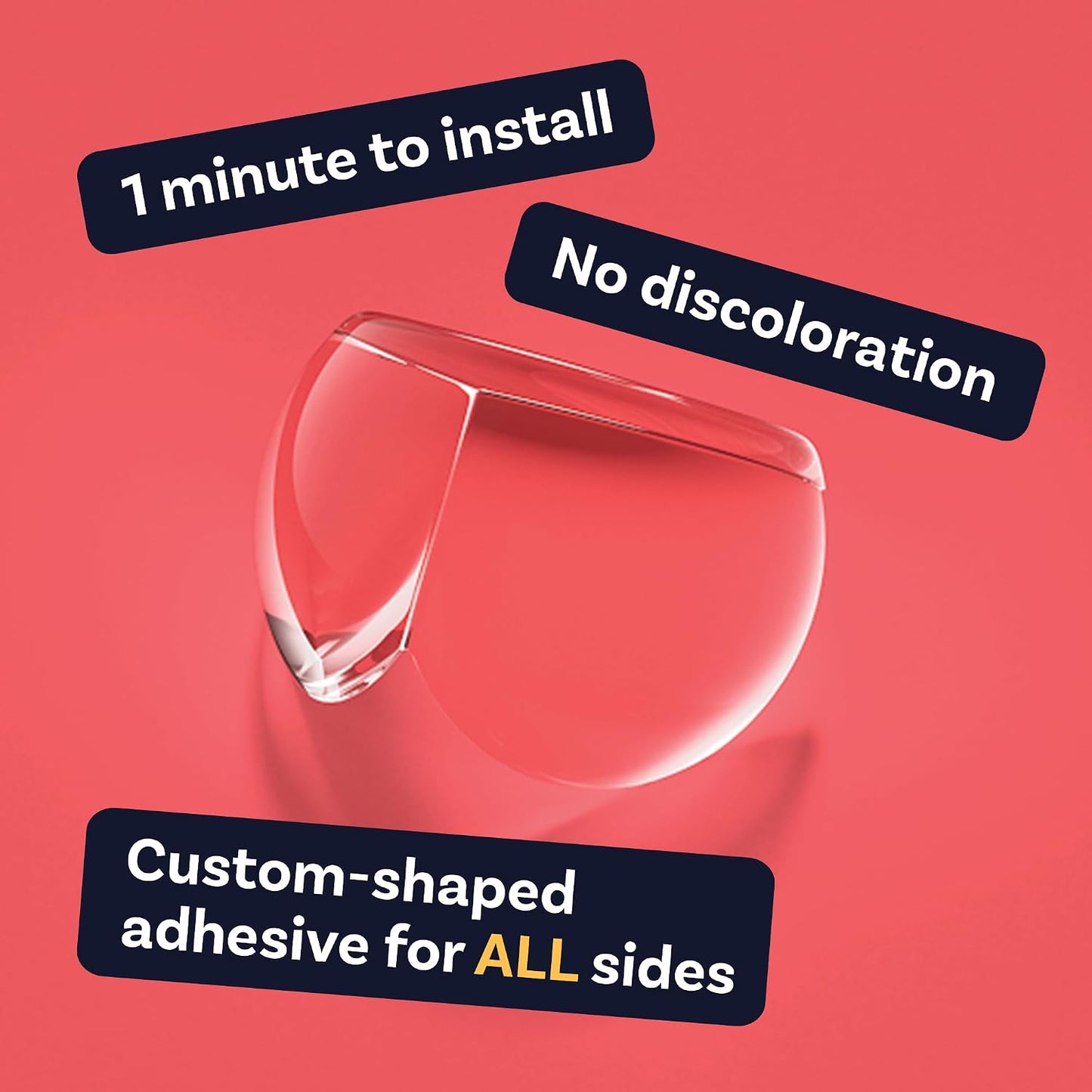 CalMyotis Corner Protector for Baby, Furniture Corner Guards & Edge Safety Bumpers, Clear Transparent, 12 Pack