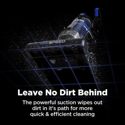 Eureka Vacuum Cleaners for Home,Airspeed Ultra-Lightweight, NEU10AE5 Senior-Friendly 7.7 lb Pet Hair Upright Vacuum, Carpet & Hard Floor, Brush, Crevice Tool, Washable Filter, Blue