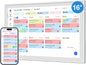 Digital Calendar, 16inch Smart WiFi Electronic Calendar&Chore Chart, IPS Touch Screen HD Display for Family Schedules, Share Moments Instantly from Anywhere (White)