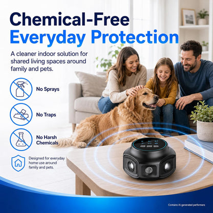 Crittex Update Device, Ultra-Quiet Design, Plug-in Device Covers Indoor Spaces Effectively, Ultra-Quiet Design