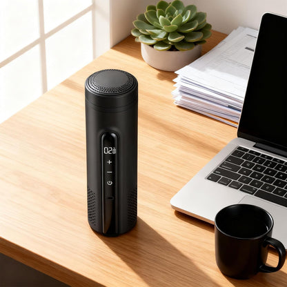 "Portable Rechargeable Cooling Cup, Adjustable Temperature Control 0-18C, for Travel Smart Temperature Control Rechargeable Cooling Cup for Beverages Perfect for Travel and Outdoor"