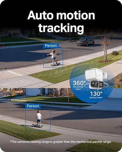 Tapo C615F KIT 2K Outdoor Pan/Tilt Wireless Floodlight Security Camera, 360° AI Tracking, Solar/Battery Powered, 800-Lumen Floodlight, Color Night Vision, IP65