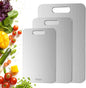 Titanium Cutting Board Set of 3, 100% Double-Sided Titanium Cutting Boards for Kitchen, Dishwasher Safe Non-Toxic Chopping Boards for Meat, Vegetables, Fruits, Raw and Cooked Food Prep (M+L+XL）