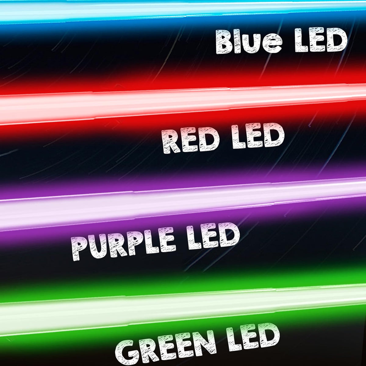 Cawiew 4-Pack Light Up Swords with FX Sound, Retractable LED Toy Swords with Motion-Sensitive Sound Effects, 4 Colors for Kids & Adults, Battery Powered