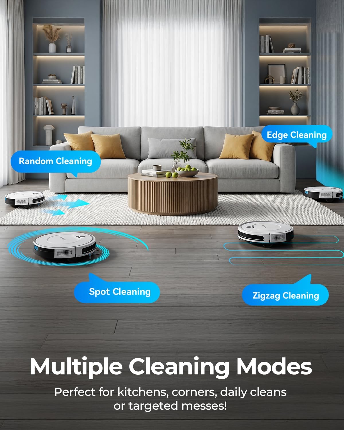 Robot Vacuums,10KPa Robotic Vacuum Cleaner with Mapping,Lidar Navigation&Obstacle Avoidance,150mins Robot Vacuum with App/Alexa/Remote,Tangle-Free Pet Hair,Self-Charging for Hard Floor/Carpet