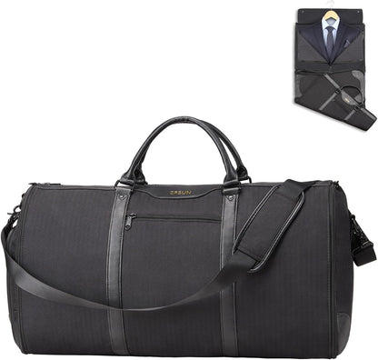 Garment Bag for Travel, Convertible Carry-On Duffel with Shoe Compartment, Waterproof & Wrinkle-Free Suit Carrier for Business Trips & Weekend Getaways, Foldable & Lightweight