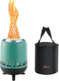 Portable Smokeless Fire Pit, 9.5” Stainless Steel Camp Stove, Blue FP055