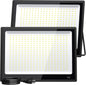 XXBSAZ 300W LED Flood Light Outdoor, 37000LM, Daylight 6500K, AC85-265V High Power Commercial Work Light, IP66 Waterproof Super Bright Security Stadium Lights for Parking Lots, Warehouses,Tennis