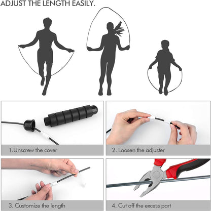 Loocio Adjustable Speed Jump Rope for Fitness