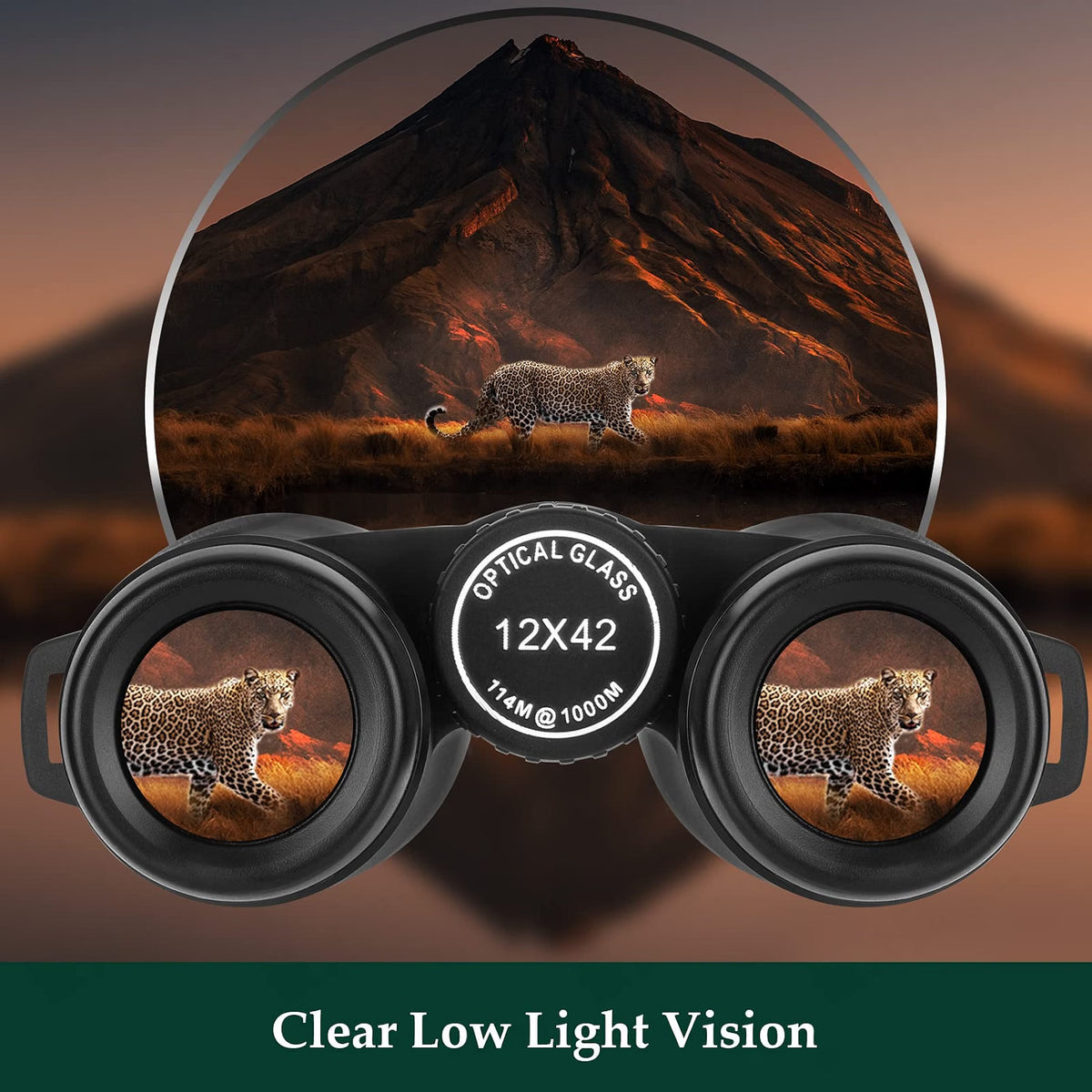 Adorrgon 12x42 High-Powered Binoculars for Adults with Phone Adapter & Tripod, BAK4 Prism Fully Multi-Coated Waterproof Binoculars for Bird Watching, Travel & Sports, 42mm