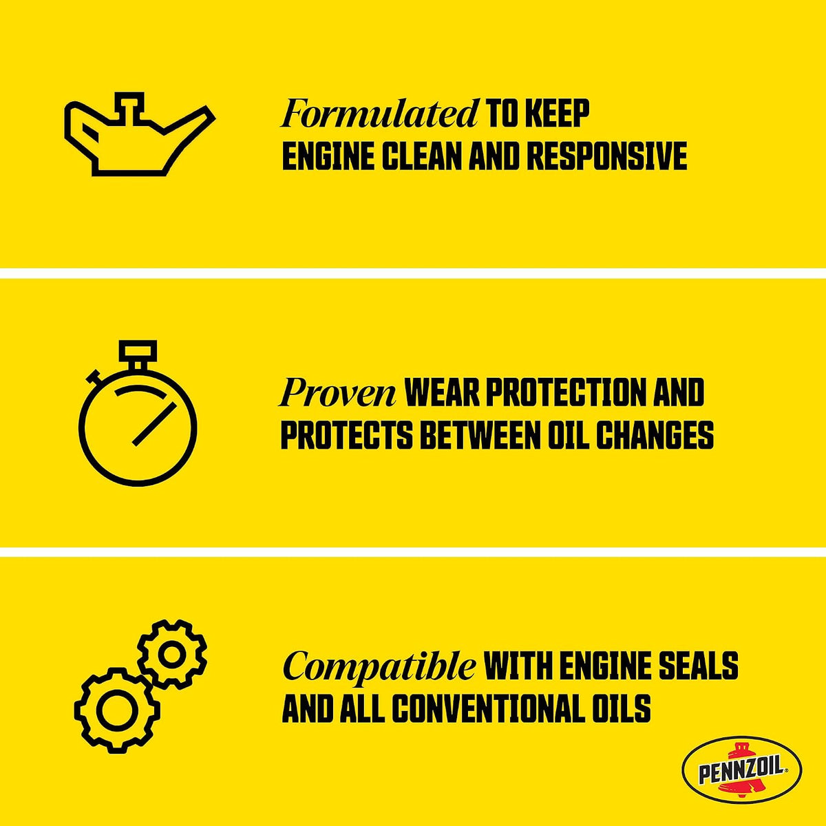Pennzoil Conventional 10W-30 Motor Oil, 1 Quart, Multi-Grade Engine Oil for Cars, Trucks & UTVs
