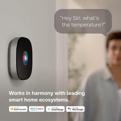 ecobee Smart Thermostat Premium - WiFi, Siri & Alexa Built-In, Smart Sensor