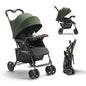MAMAZING Lightweight Umbrella Travel Stroller with Near-Flat Recline Seat, UPF 50+ Canopy, Child Tray, Forest