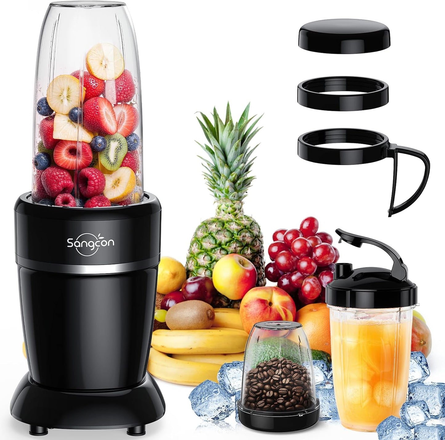 Sangcon 1000W Personal Blender with 3 BPA-Free Cups
