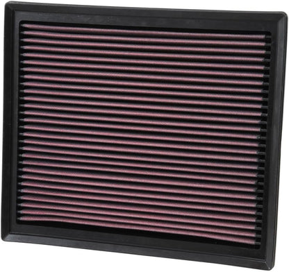 K&N High-Flow Original Lifetime Engine Air Filter: Increase Power: Premium, Washable: Compatible with 2014-2024 TOYOTA: Tacoma, Tundra, Sequoia, 33-5017