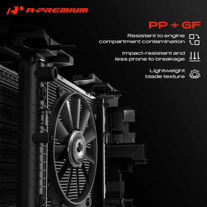 A-Premium Engine Radiator Cooling Fan Blade | 7-Blade Front-Side Replacement for Toyota 4Runner, T100, Tacoma & Tundra V6 3.4L