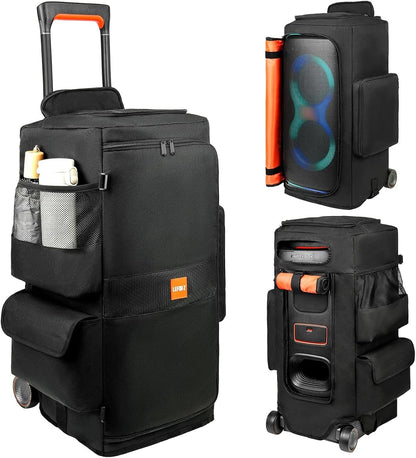 LEFOR·Z Speaker Case Compatible with JBL PartyBox 320/310,Bottomless Cover Portable Speaker Dust Cover Storage Bag Fits for JBL Party Box 320 for Outdoor Travel,Cover Only(Without Wheels and Pull Rod)