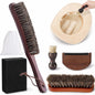 5 Pcs Felt Cowboy Hat Cleaning Brush Set, Horsehair Clothes Shoe Brush Kit Removes Dust, Lint, Pet Hair & Sweatband Buildup, for Fedoras, Western Hats, Baseball Caps, Suits, Leather Shoes & Boots