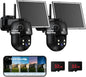 MUBVIEW Q8 24/7 Continuous Recording Wireless Outdoor Security Camera, 4MP 2K Solar PTZ Camera with AI Human Detection, Auto Tracking, 8X Zoom, Night Vision, Spotlight & Siren, IP65