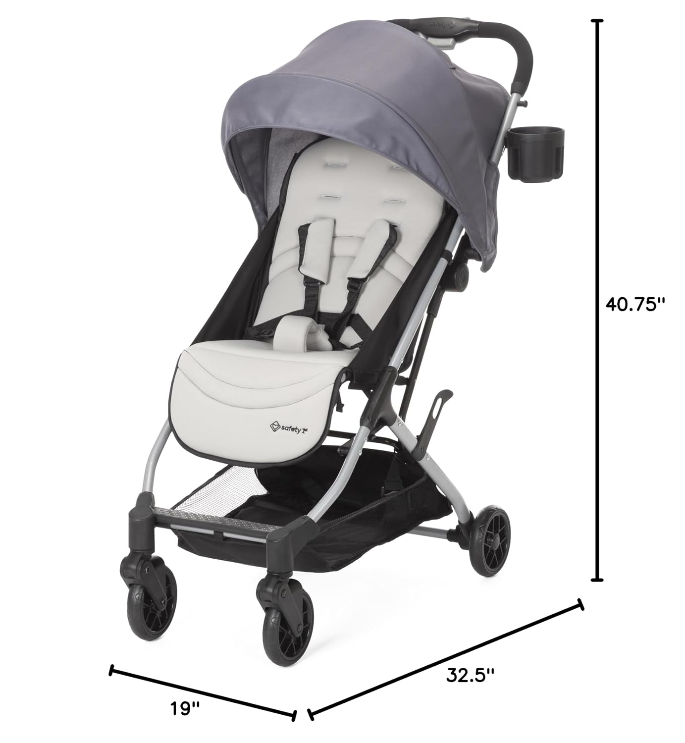 Safety 1st Easy-Fold Compact Stroller, Dorsal