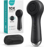 COSLUS FBS03 Face Scrubber Facial Cleansing Brush, Patented Design, Black Patented 2-in-1 Spin and Vibration with Automatic Foaming, Silicone Electric Exfoliator for Men Women, Travel, Waterproof