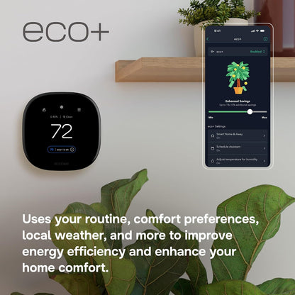 ecobee Smart Thermostat Premium - WiFi, Siri & Alexa Built-In, Smart Sensor
