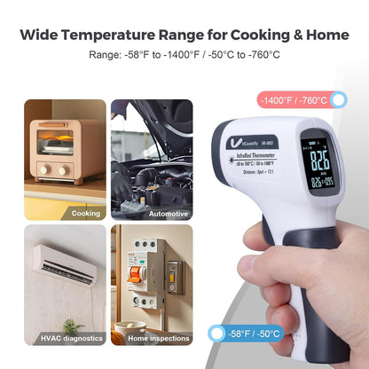 VCooklify Infrared Thermometer Gun -58°F to 1400°F