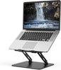 Gogoonike Adjustable Laptop Stand for Desk, Metal Laptop Riser Holder, Portable Foldable Desktop Book Stand, Ventilated Cooling Computer Notebook Stand for 10-15.6" Laptops & Tablets