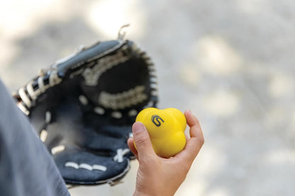 SKLZ Reaction Ball, 3-Inch Six-Knob Reflex and Agility Training Ball for Baseball, Softball & Multi-Sport Training, Yellow