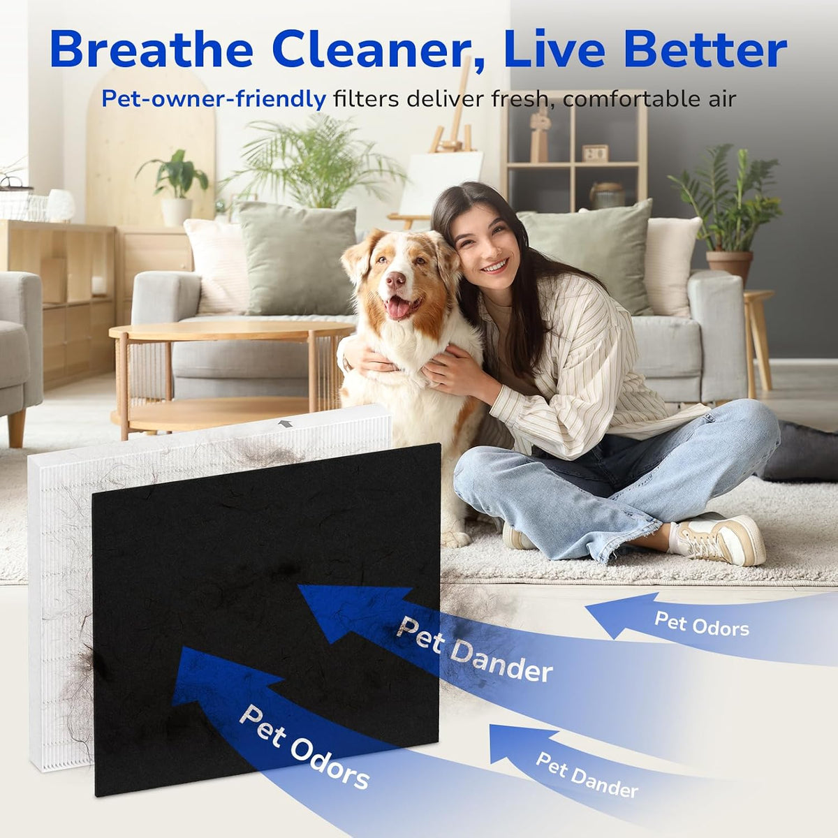 Fil-fresh 2-Pack Airmega AP-1512HH Filter Replacement for Coway Air Purifier