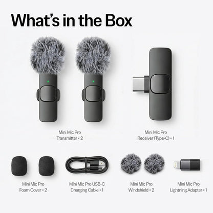 Mini Mic Pro Wireless Lavalier Microphone