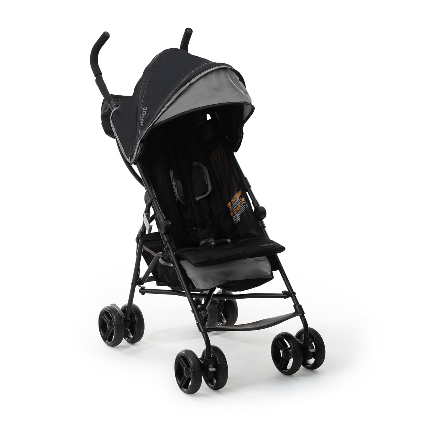 Ingenuity 3D Mini Convenience Stroller, Lightweight Umbrella Stroller with Compact Fold, Gray