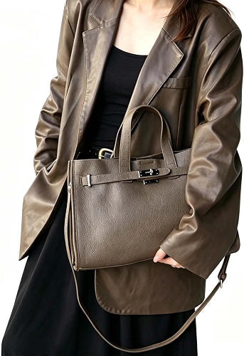 HyperionFlo Essentials Leather Totes Handbag, Shoulder Bag, Sling Crossbody Commuter Hobo Bag for Women