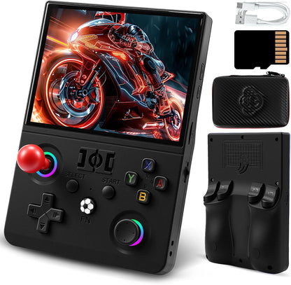 MAX Ⅱ Retro Gaming Console, 4.5 Inch 4K HD IPS Screen Retro Video Game Console, Handheld Game Console Preloaded 30+ Emulator Games, Linux System, Portable Video Console for Adult