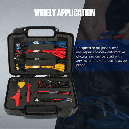 68 Pcs Automotive Circuit Test Lead Kit,Multimeter Test Leads Set,Electrical Breakout Leads Automotive Kit with 48 Pcs Terminals,Alligator Clip,Acicular Probe