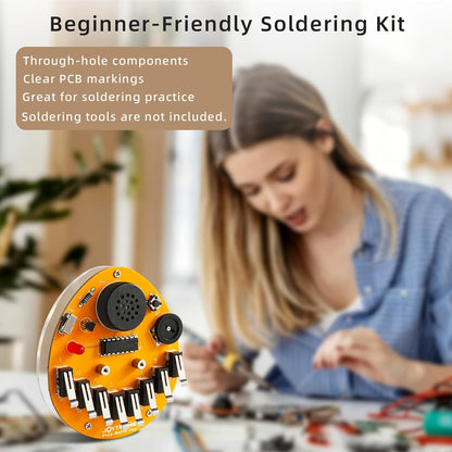 DIY 8-Key Electronic Kalimba Soldering Practice Kit with 8 Tone Modes for Electronics Learning, STEM Project for School Education, Home & Office Relaxing by JOYTECHIE