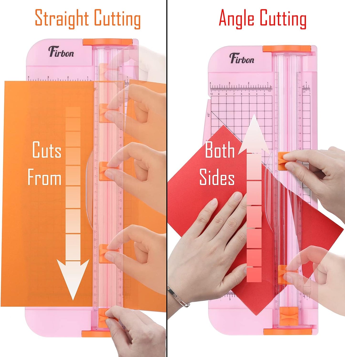 Firbon A4 Paper Cutter 12-Inch Paper Trimmer Pink
