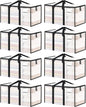 ukeetap 8 Pack Extra Large Clothes Storage Bins with Lids, Clear