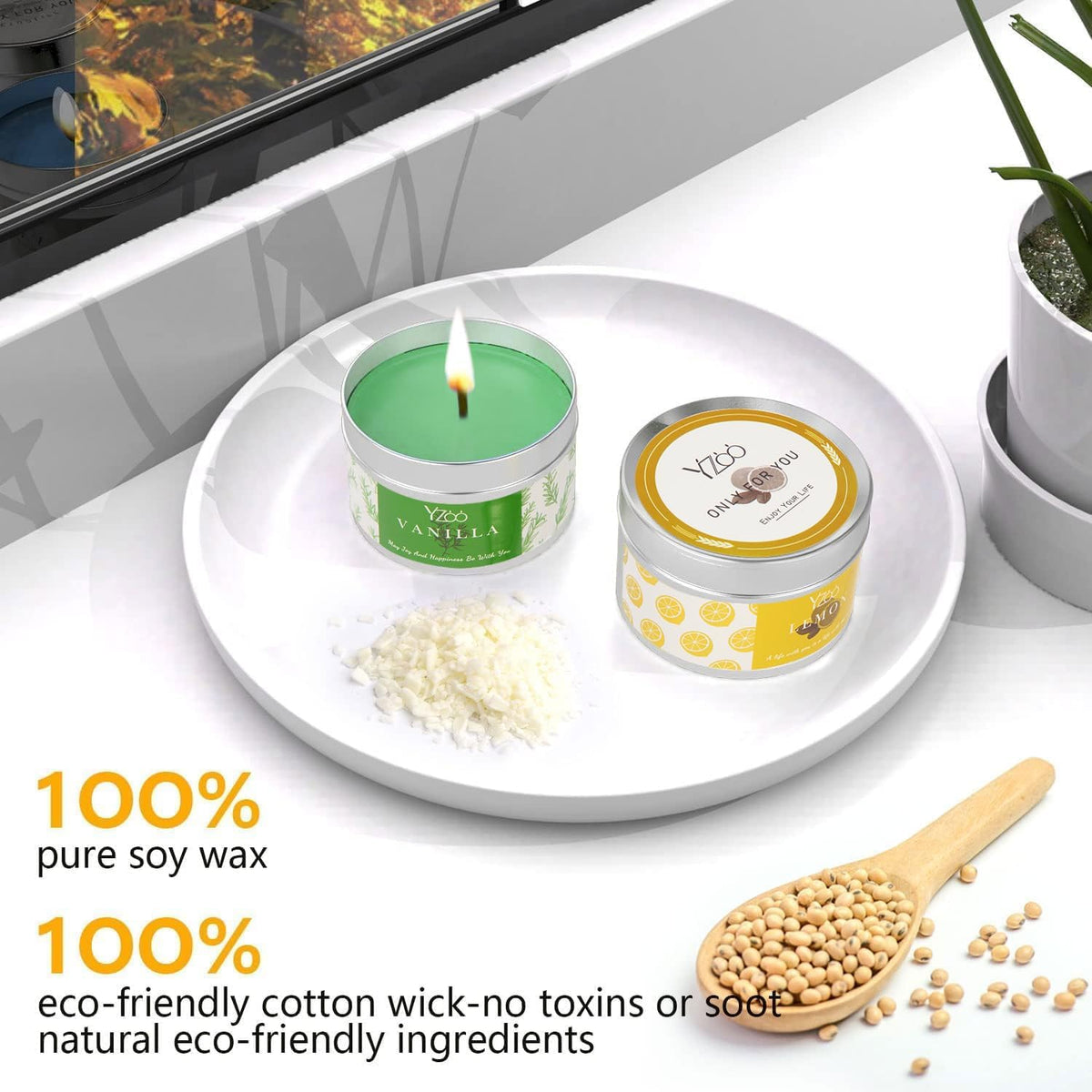 Yzoo Complete Candle Making Kit for Adults & Beginners, 151-Piece DIY Soy Candle Making Set with Wax Melter, Fragrance Oils, Dyes, Wicks, Candle Tins & Accessories