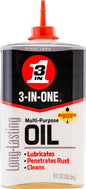 3-IN-ONE Multi-Purpose Oil, 8 oz, 12-Pack, Lubricates, Cleans & Protects Against Rust and Corrosion, Precision Marksman Twist Spout