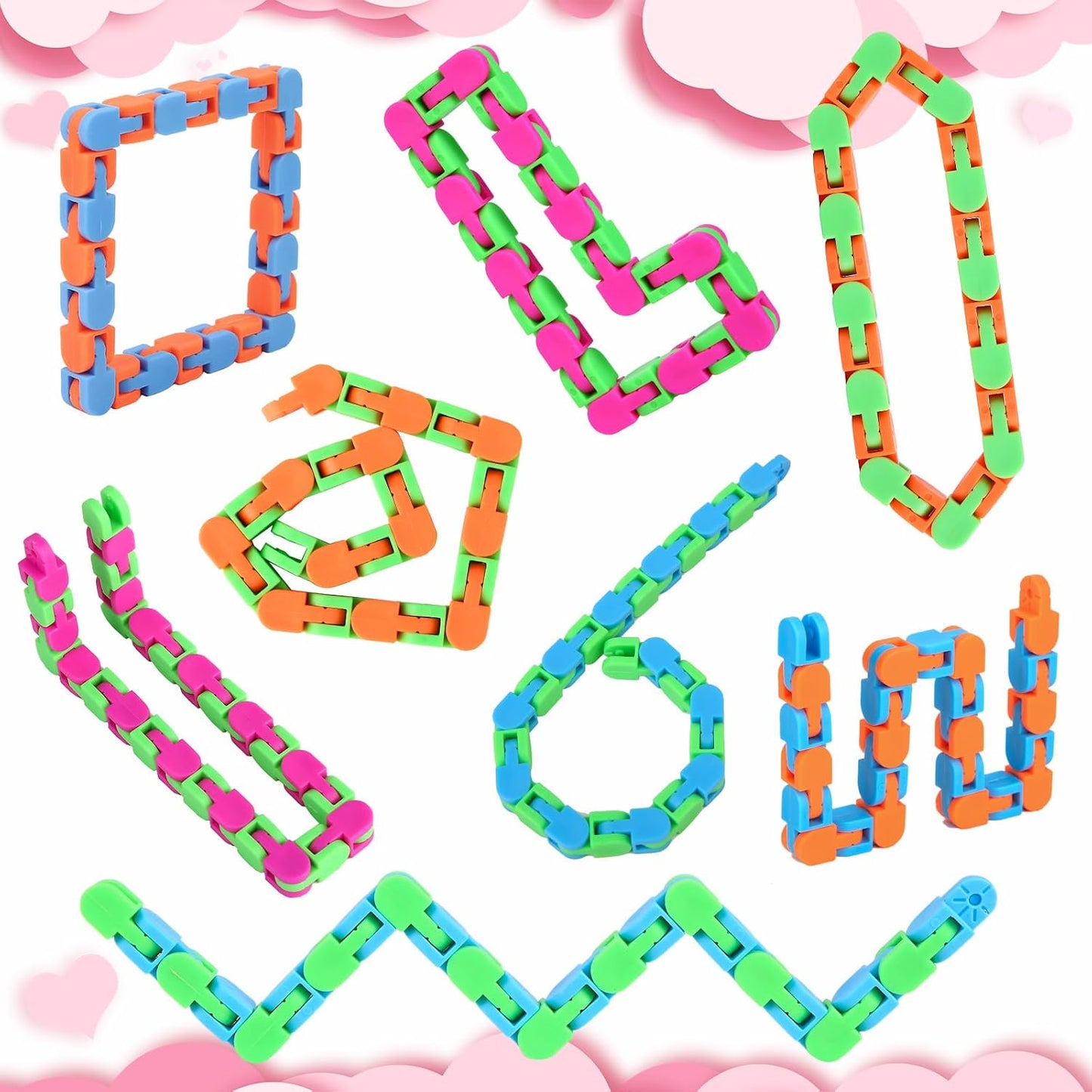 Abodhu 8-Pack Wacky Tracks Fidget Toys for Kids