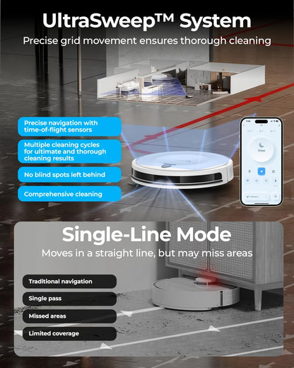 Robot Vacuums,10KPa Robotic Vacuum Cleaner with Mapping,Lidar Navigation&Obstacle Avoidance,150mins Robot Vacuum with App/Alexa/Remote,Tangle-Free Pet Hair,Self-Charging for Hard Floor/Carpet