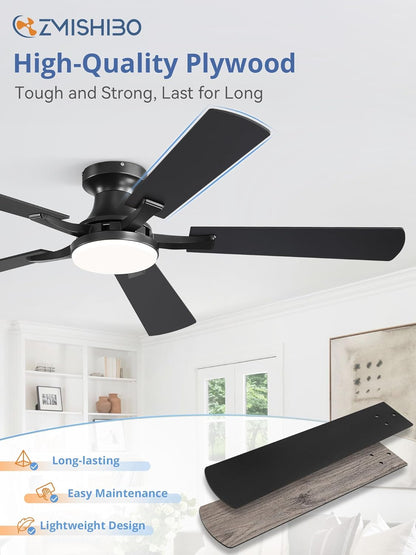 ZMISHIBO 52-Inch Ceiling Fan with Light