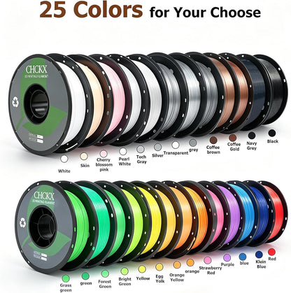 16Rolls PETG Filament Bundle Filament Bulk 1KG 1.75 mm Multicolor High Precision Strong Toughness,1.75 ±0.02mm,Less Stringing,Good Layer Adhesion,3D Printing Filament
