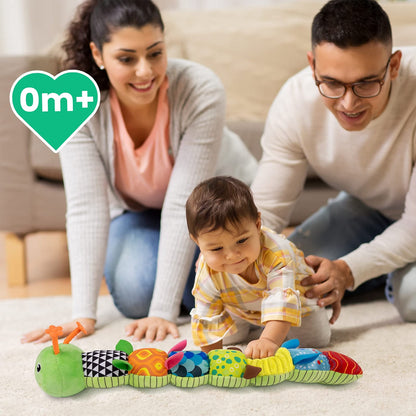 Sumobaby 3-in-1 Musical Caterpillar Plush Toy with Teether, Green