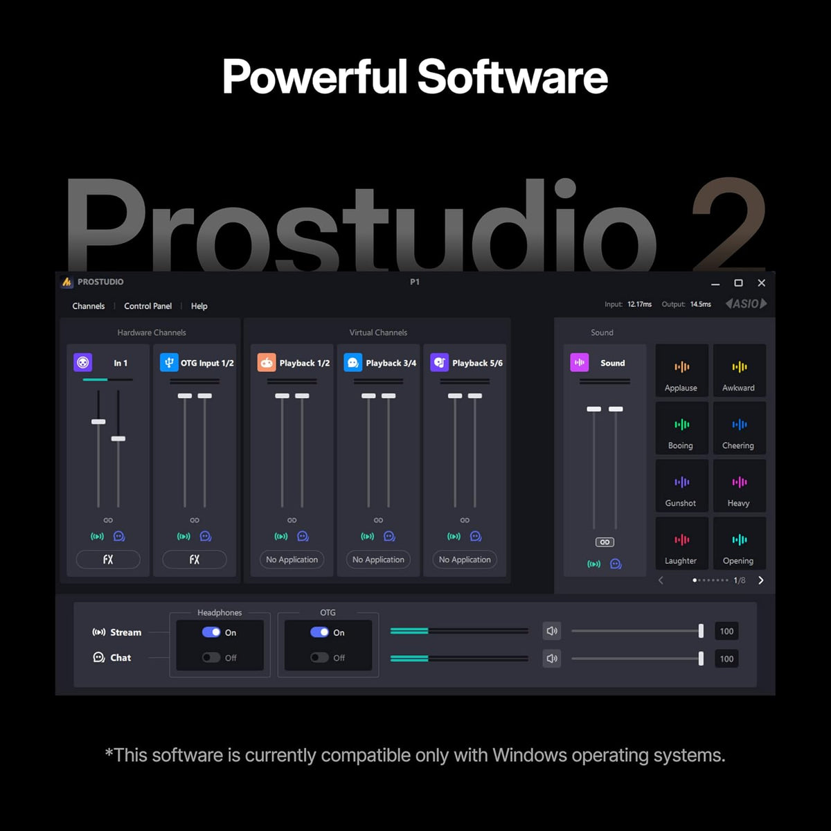 MAONO P1 USB Audio Interface with 70dB Gain for PC, Phone, iPad & Guitar