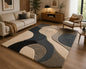 Hand Tufted Wool Area Rug 5x8 ft – Modern Abstract Geometric Pattern Carpet, Soft, Cozy & Fluffy Handmade Indoor Floor Rug for Living Room, Bedroom, Dining Room, Office & Contemporary Home Décor
