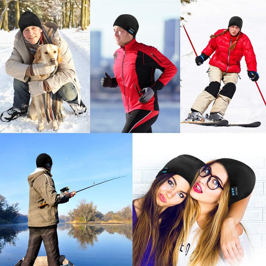 FULLLIGHT TECH Bluetooth Beanie Hat Headphones | 23H Wireless Music, Hands-Free Calls & Warm Winter Beanie